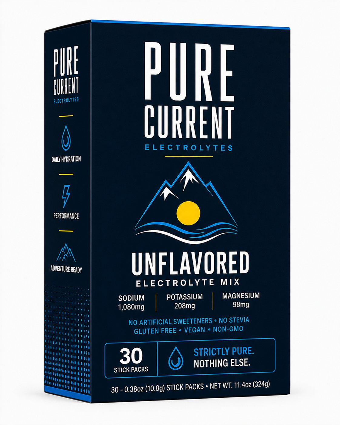 Unflavored electrolyte mix